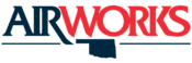 airworks logo line okstate line whiteoutline